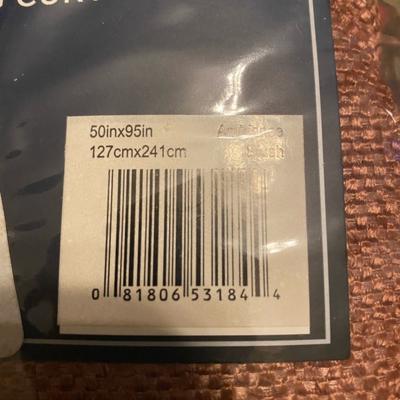 Eclipse AbsoluteZero Draft Stopper Fleece Lined Insulating Curtain - Set of 2 - Picture 2 of 4
